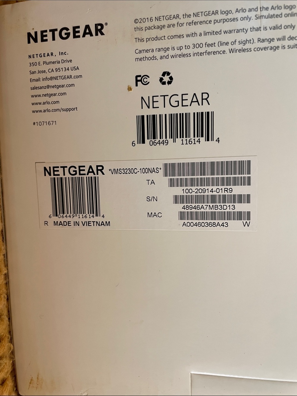 netgear Arlo Wireless Home Security Cameras — White with Green Accents - Picture 5 of 5